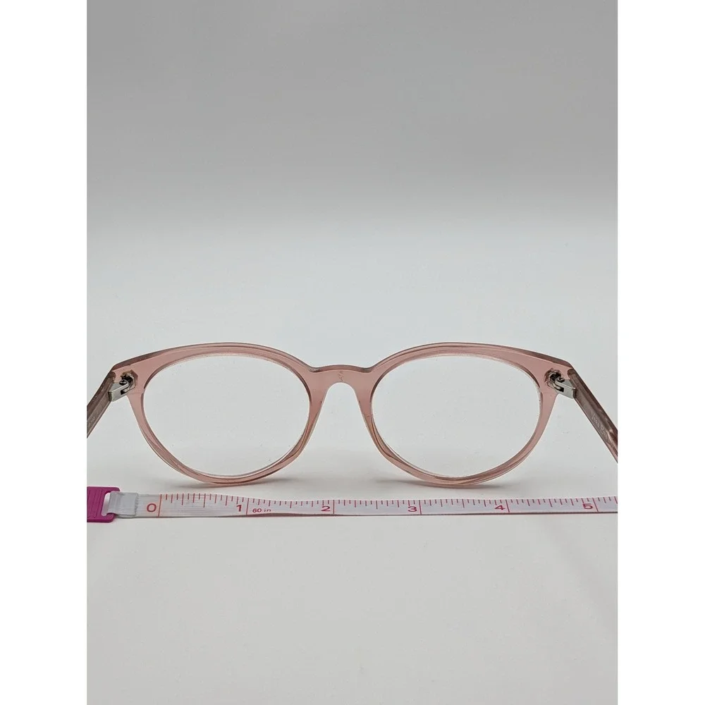 Vera Bradley Blush Pink Transparent Oval Eyeglass Frames 50-19-140 Womens